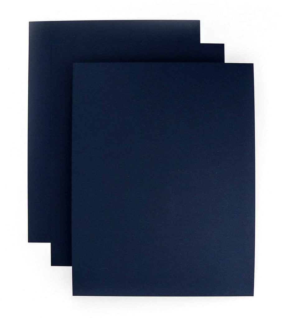 Navy Blue Shimmer Paper, Metallic Sheets for Crafts (8.5 x 11 in