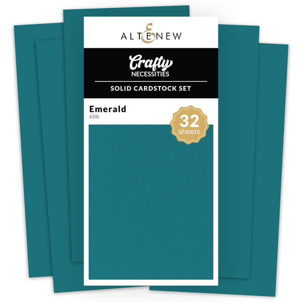 Solid Cardstock Set - Emerald (32 sheets/set)