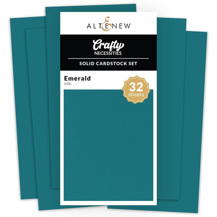 Solid Cardstock Set - Emerald (32 sheets/set)