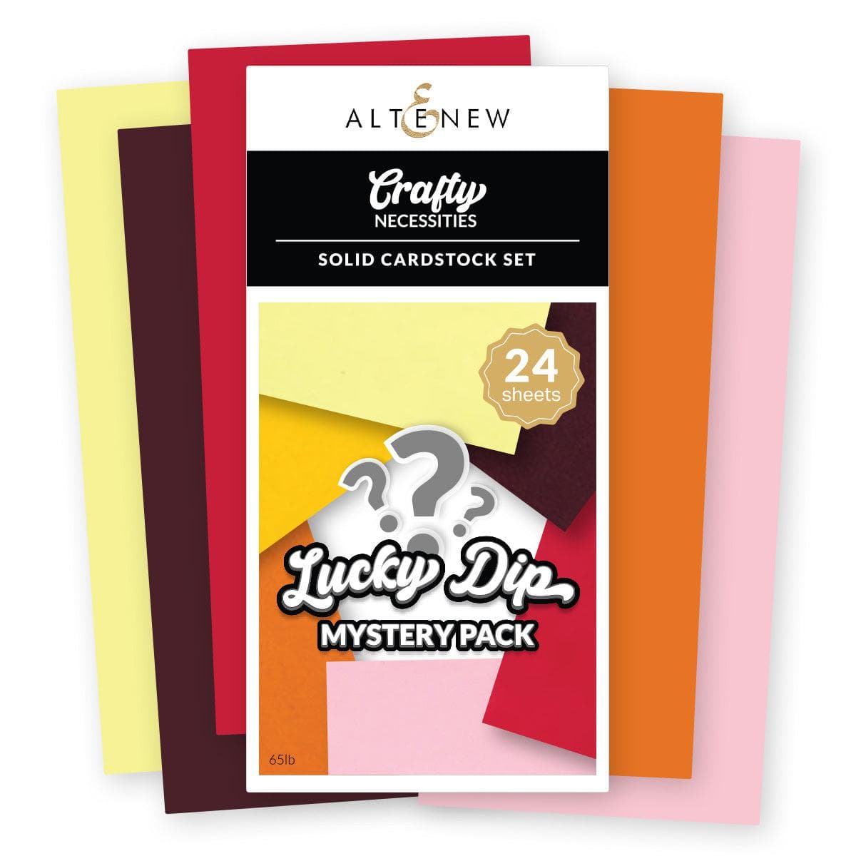 Solid Cardstock Set - Lucky Dip Mystery Pack (24 sheets/set)