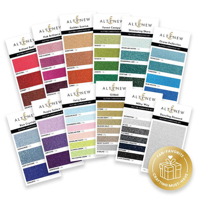 Sparkling Twilight and Sparkle & Dazzle Glitter Gradient Cardstock Bundle