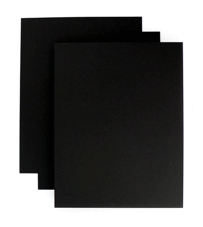 Announcement Converters Cardstock Jet Black Cardstock (25 sheets/set)