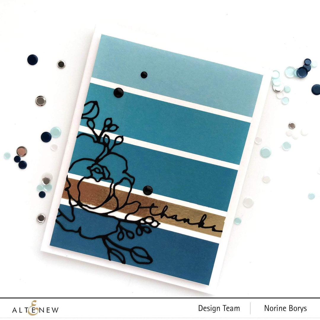 Altenew Creativity Kit Featurette Adding a Dark Background Over Stamped Images Class