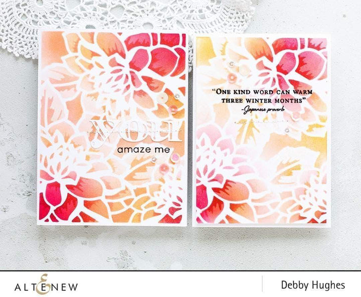 Altenew Creativity Kit Featurette Adding Extra Detail to Cover Dies Class