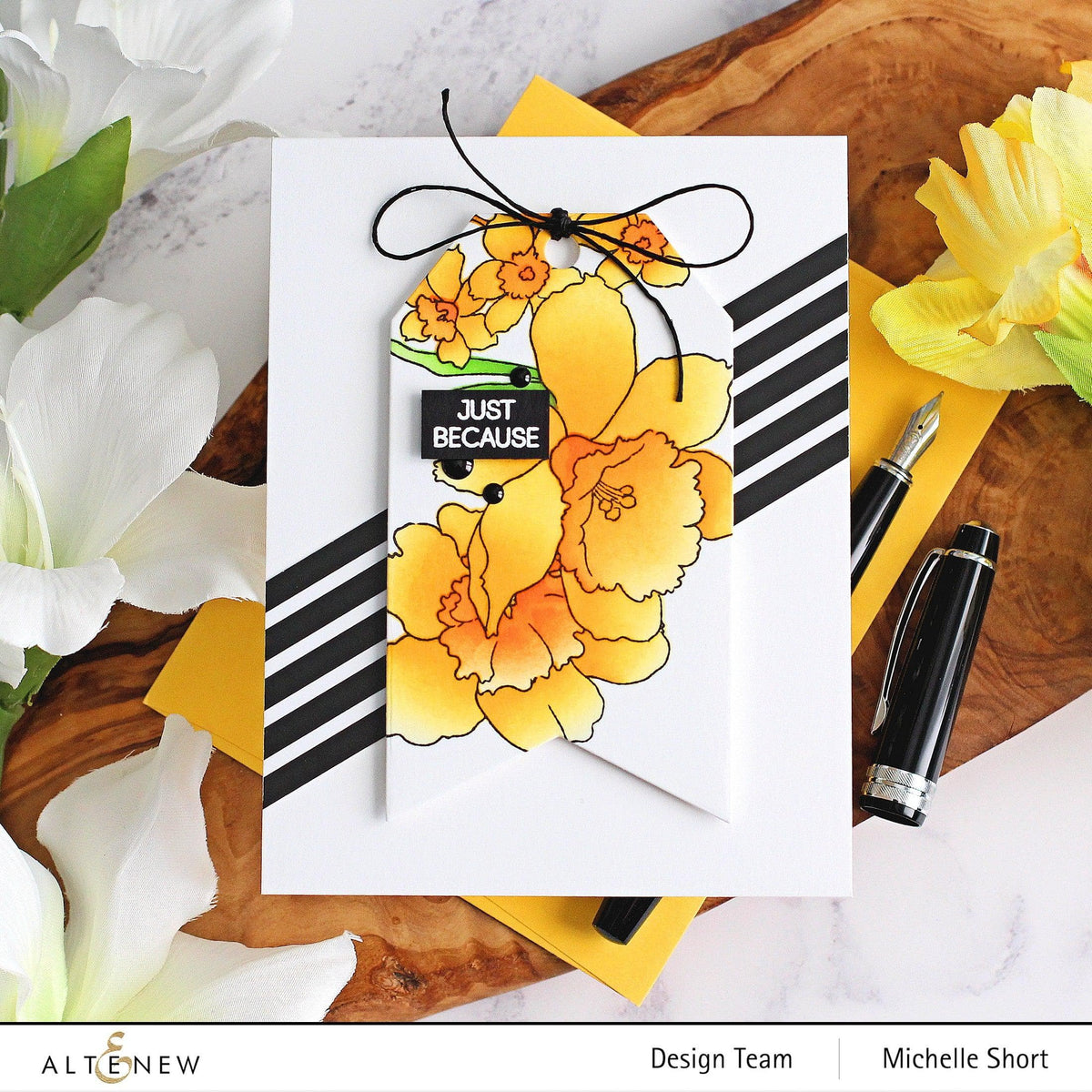 On-demand Altenew class showcasing techniques to add interest to stamped images using stencils for crafting projects.