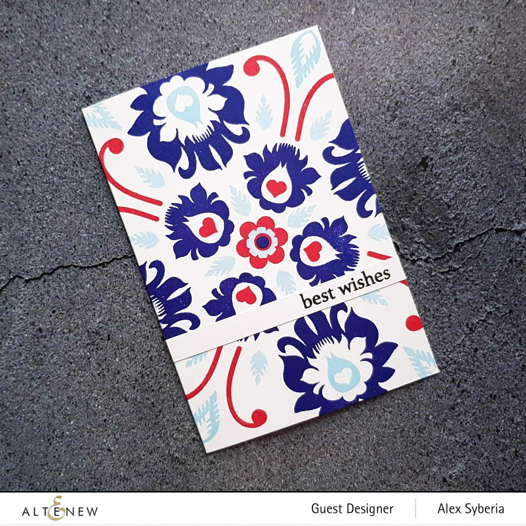 Altenew Creativity Kit Featurette All Over Layered Die-Cut Backgrounds Class