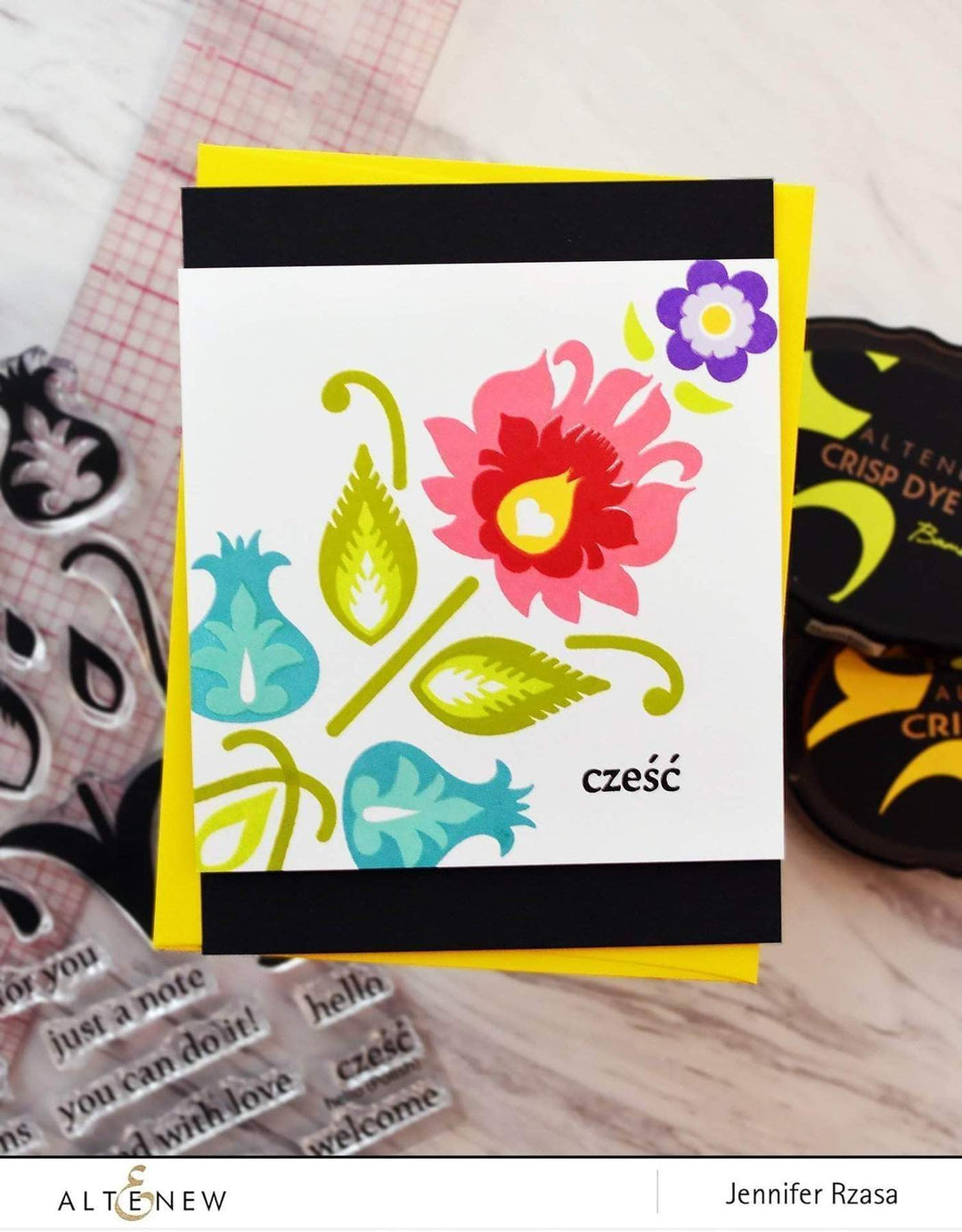 Altenew Creativity Kit Featurette All Over Layered Die-Cut Backgrounds Class