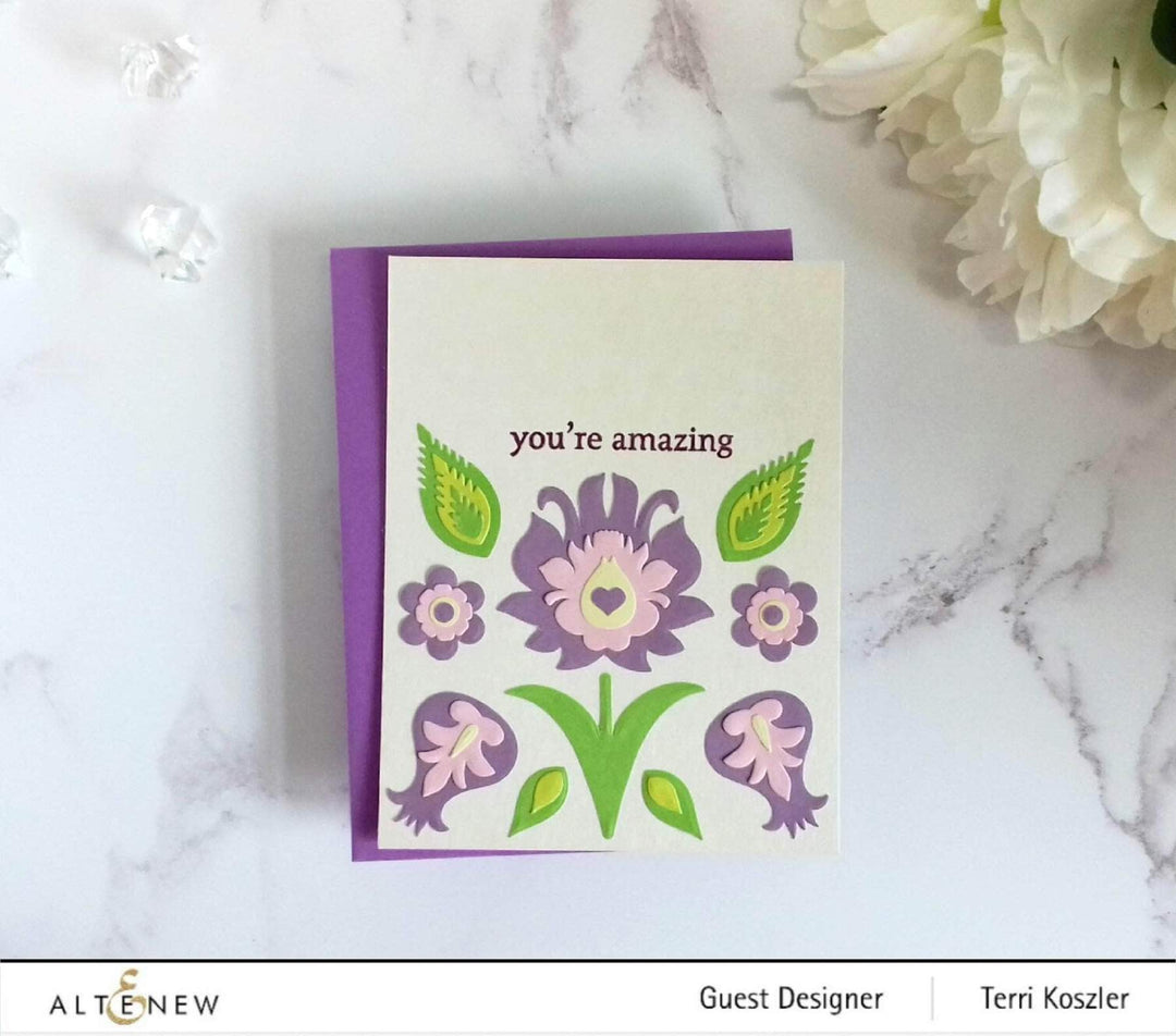 Altenew Creativity Kit Featurette All Over Layered Die-Cut Backgrounds Class