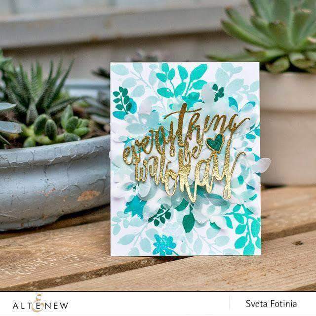 Altenew Creativity Kit Featurette All Over Layered Die-Cut Backgrounds Class