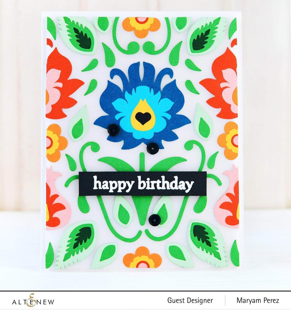 Altenew Creativity Kit Featurette All Over Layered Die-Cut Backgrounds Class