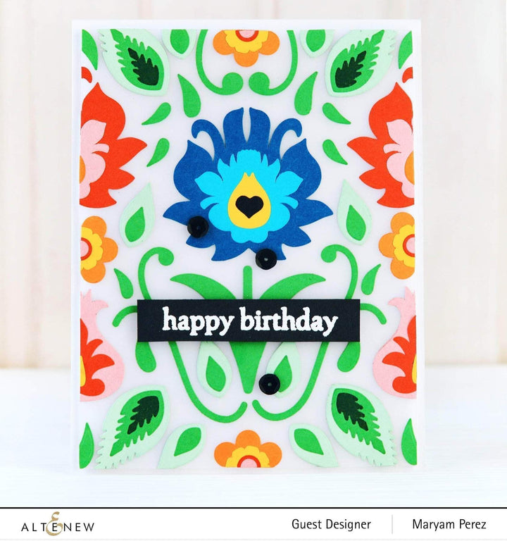 Altenew Creativity Kit Featurette All Over Layered Die-Cut Backgrounds Class