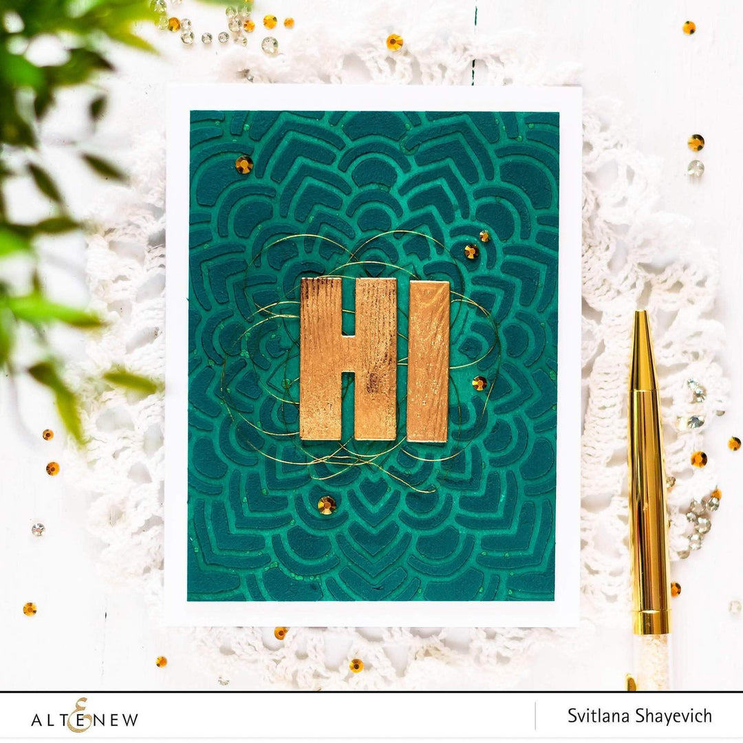 Altenew Creativity Kit Featurette All Over Stamped Backgrounds Class