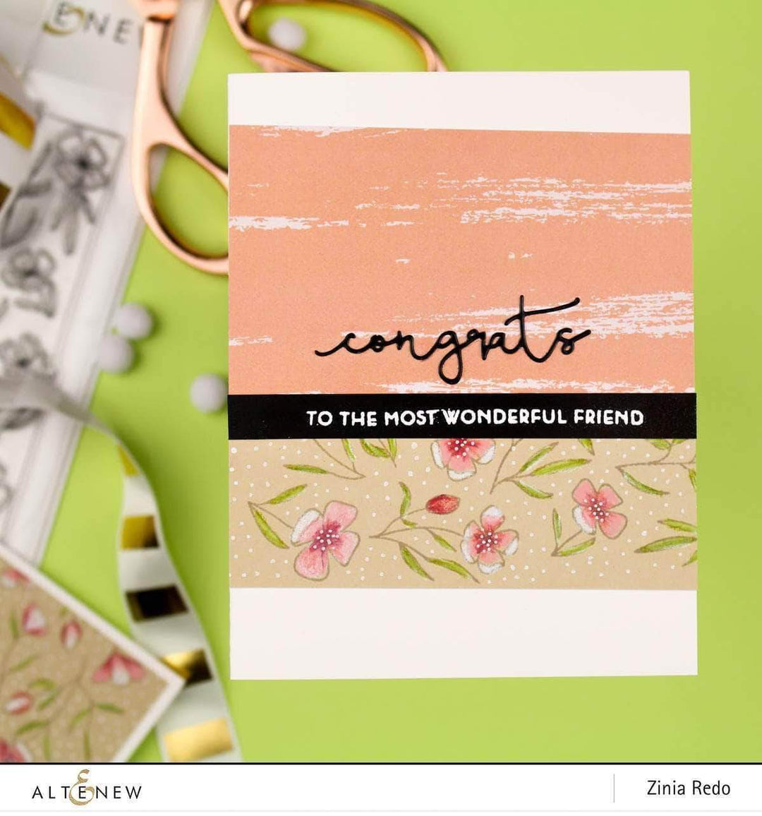 Altenew Creativity Kit Featurette All Over Stamped Backgrounds Class