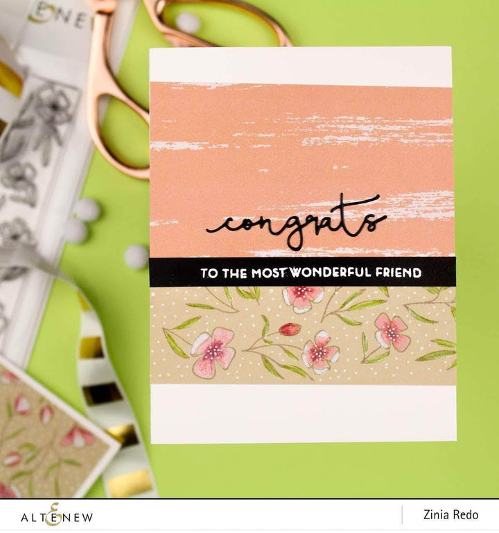 Altenew Creativity Kit Featurette All Over Stamped Backgrounds Class