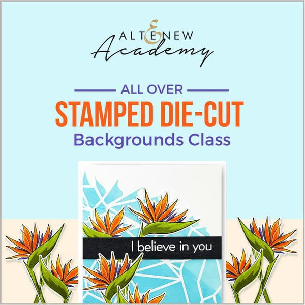 Altenew Creativity Kit Featurette All Over Stamped Die-Cut Backgrounds Class