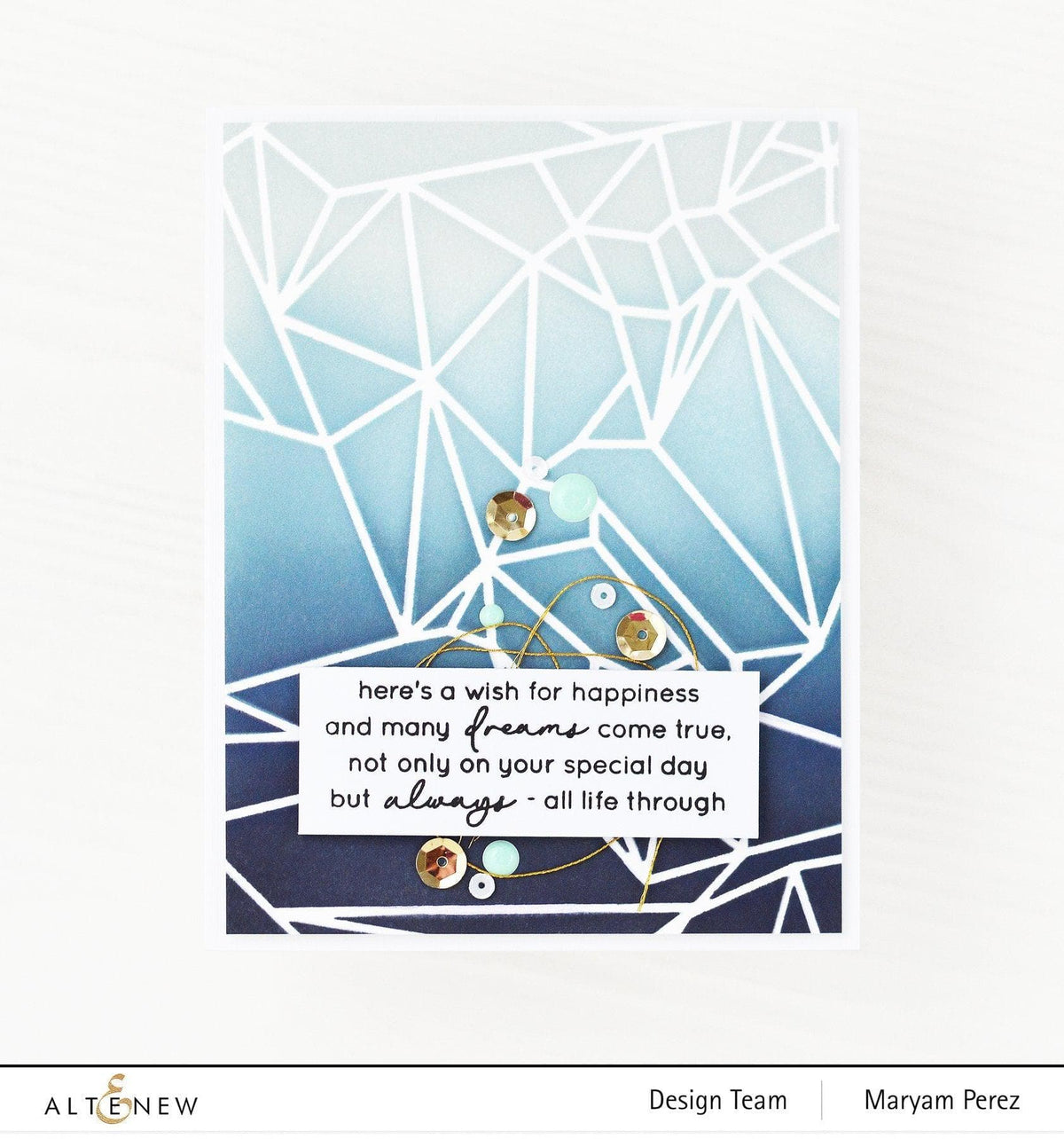 Altenew Creativity Kit Featurette All Over Stamped Die-Cut Backgrounds Class