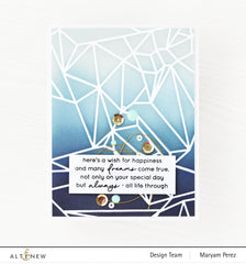 Altenew Creativity Kit Featurette All Over Stamped Die-Cut Backgrounds Class