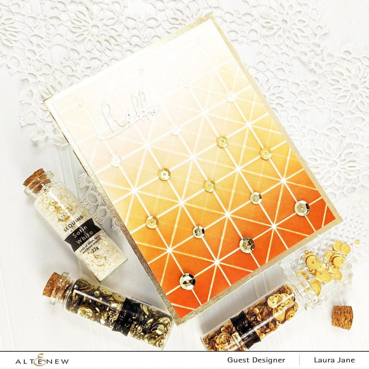 Altenew Creativity Kit Featurette All Over Watercolored Background Class