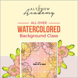 Altenew Creativity Kit Featurette All Over Watercolored Background Class