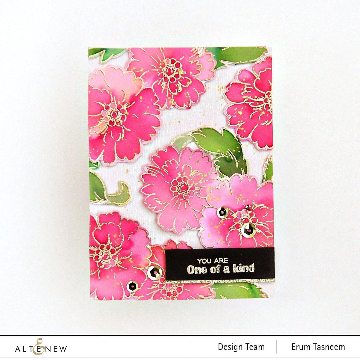 Altenew Creativity Kit Featurette All Over Watercolored Background Class