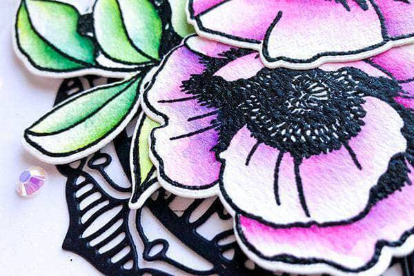 Online watercolor cardmaking class by Altenew for paper crafters, showcasing watercolor techniques on paper craft projects.