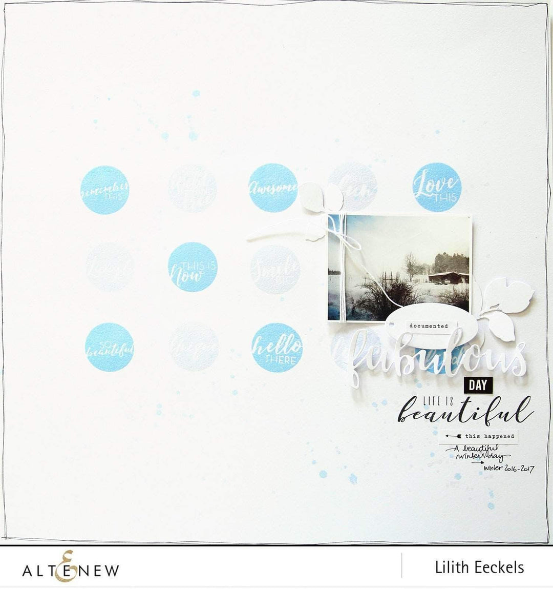 Altenew Creativity Kit Featurette Bold Stamped Sentiment Background Class