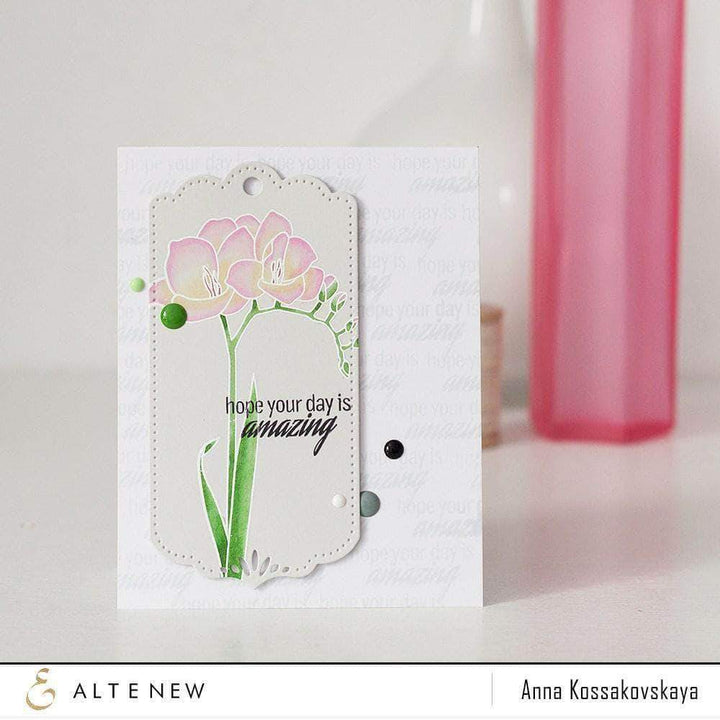 Altenew Creativity Kit Featurette Bold Stamped Sentiment Background Class