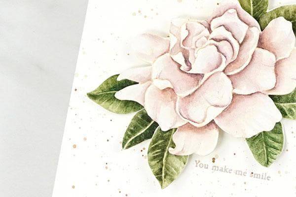 On-demand Altenew watercolor class showing botanical illustration techniques with vibrant floral artwork and detailed painting tips.