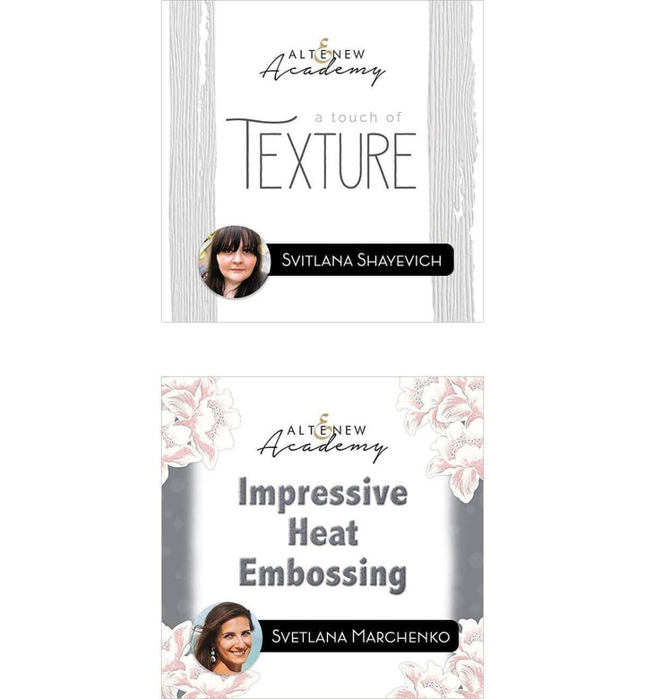 Heat and Texture Class Bundle Online Cardmaking Class
