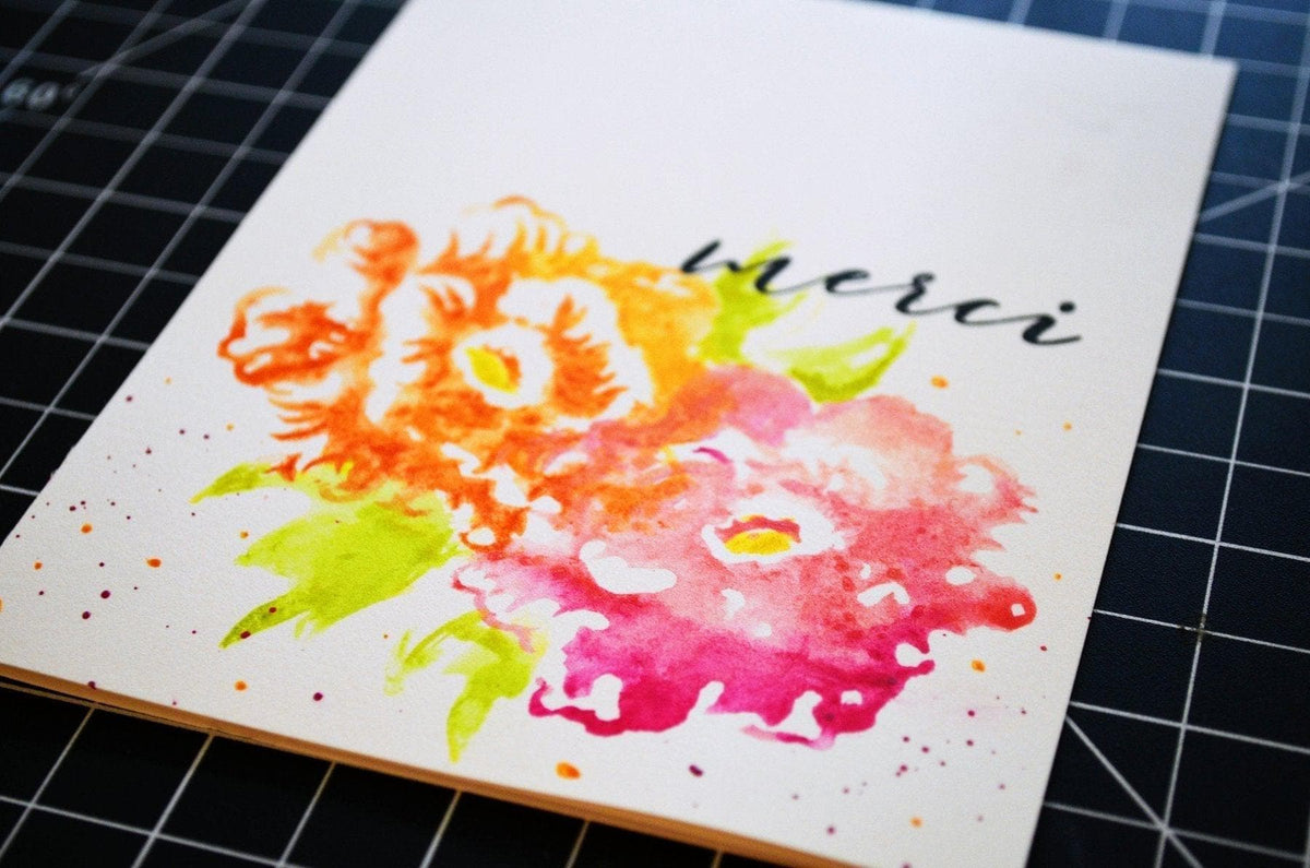 Altenew Wonderful Watercoloring Class Bundle on demand online cardmaking class with watercolor techniques and materials.