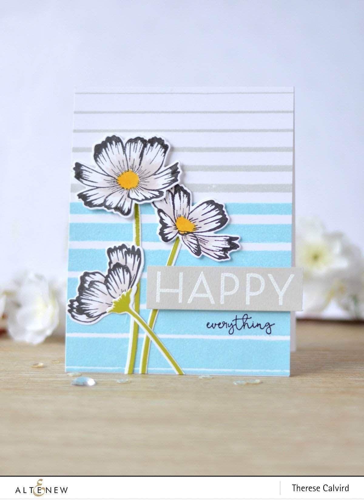 Altenew Creativity Kit Featurette Coloring Over a Stamped Backgrounds Class