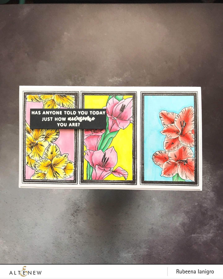 Altenew Creativity Kit Featurette Coloring Over a Stamped Backgrounds Class