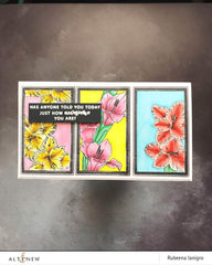 Altenew Creativity Kit Featurette Coloring Over a Stamped Backgrounds Class