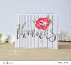 Altenew Creativity Kit Featurette Coloring Over a Stamped Backgrounds Class