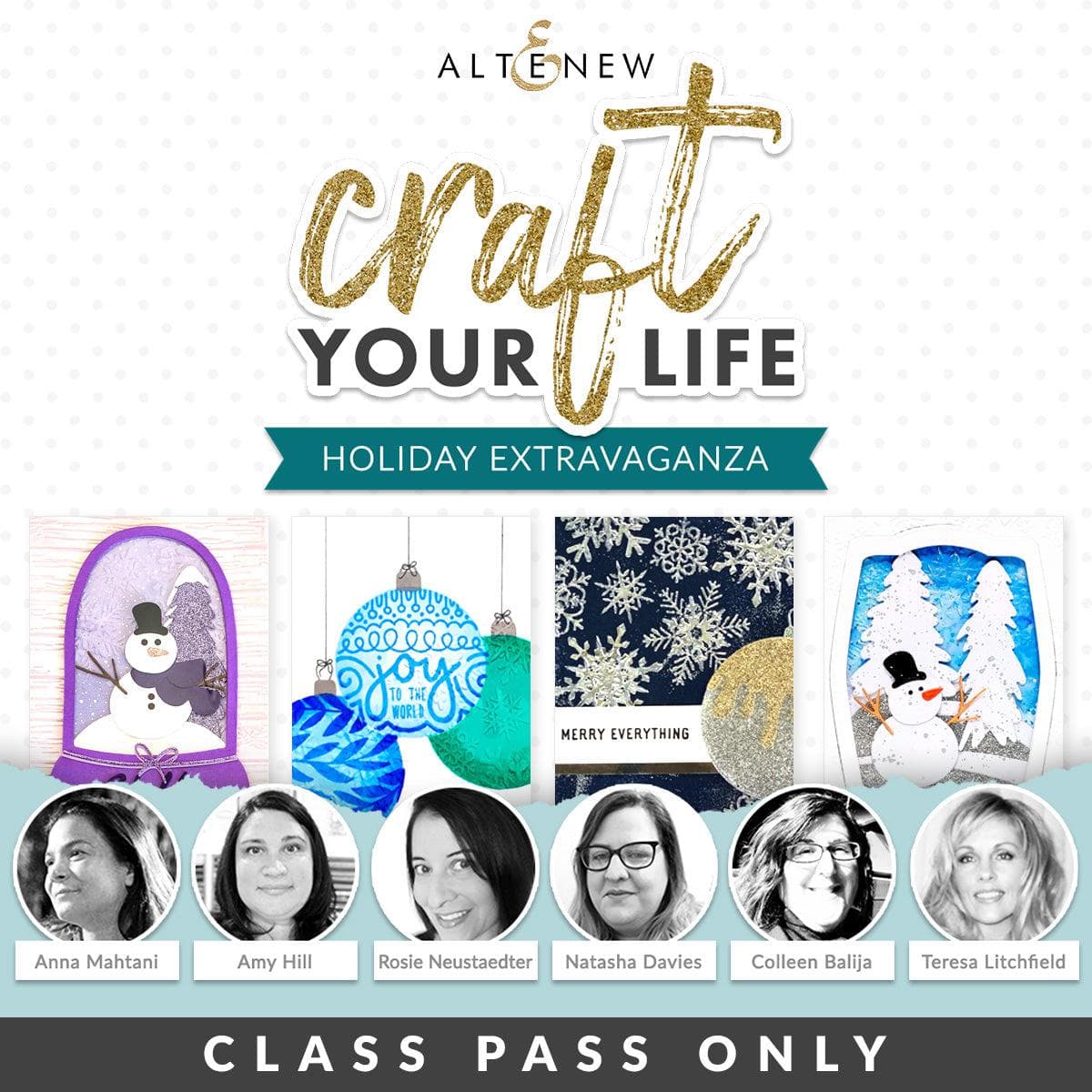 Altenew Class Craft Your Life Virtual Retreat - Holiday Extravaganza 2021 (Class Pass Only)