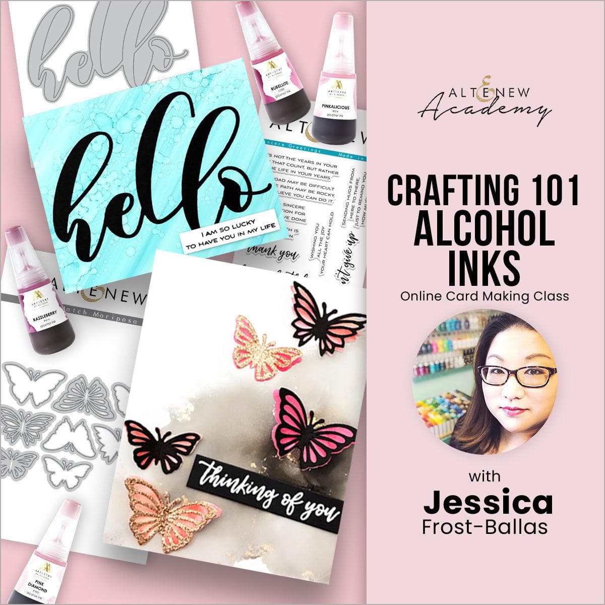 Crafting 101 - Alcohol Inks Online Cardmaking Class