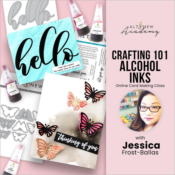 Crafting 101 - Alcohol Inks Online Cardmaking Class