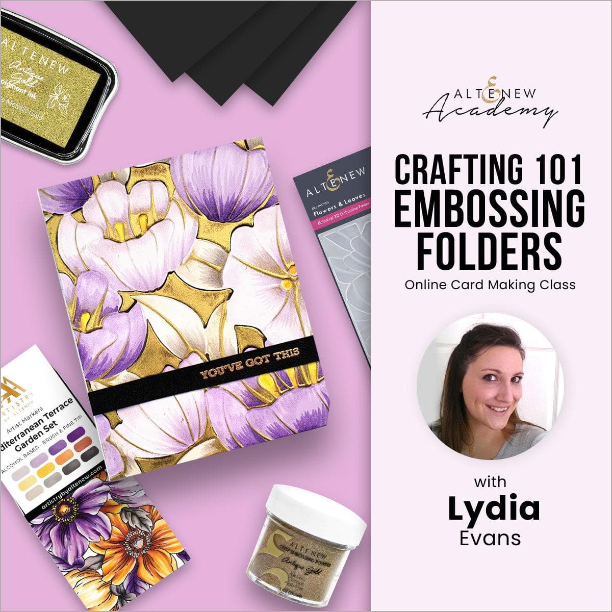 Crafting 101 - Embossing Folders Online Cardmaking Class