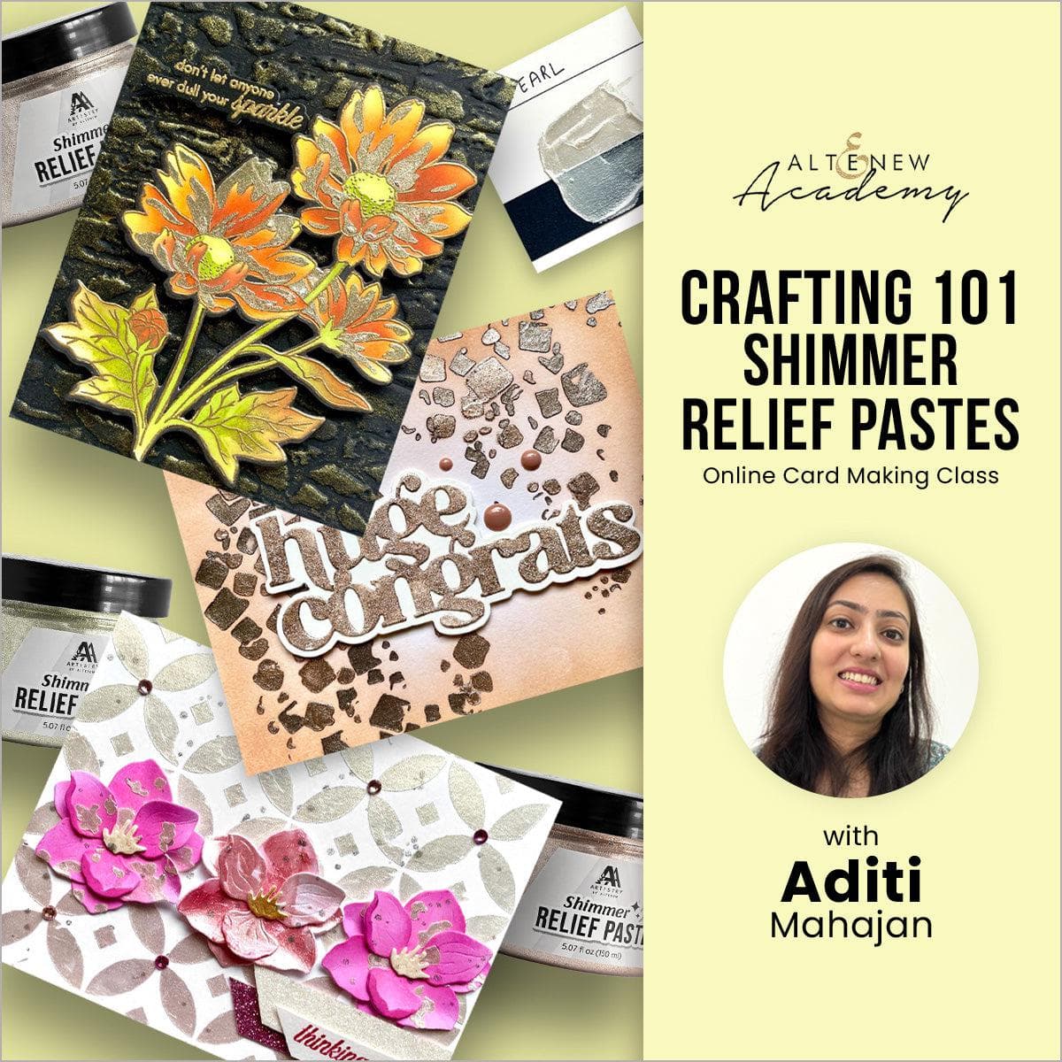 Crafting 101: Precision Techniques with Shimmer Relief Paste | Altenew