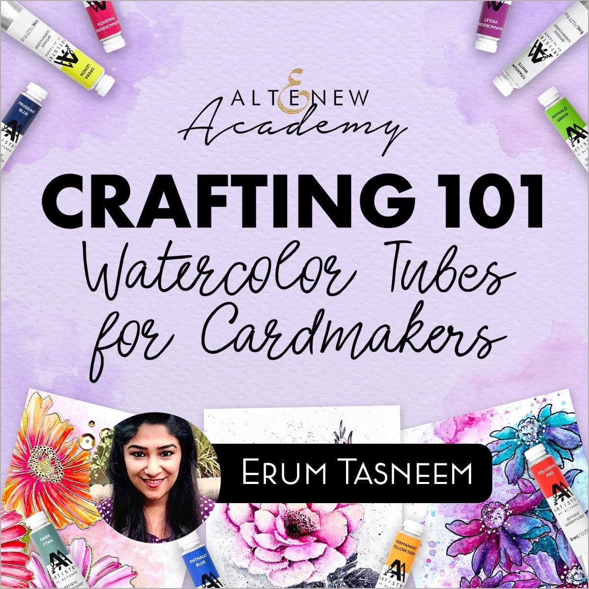 Altenew Class Crafting 101 - Watercolor Tubes
