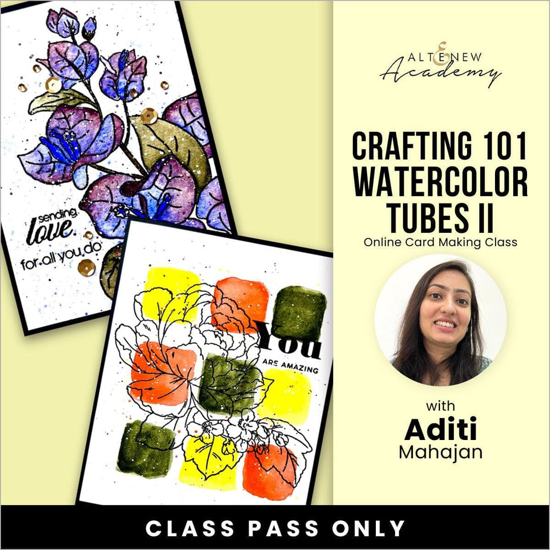 Crafting 101 - Watercolor Tubes for Cardmakers II