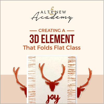 Altenew Creativity Kit Featurette Creating a 3D Element That Folds Flat Class