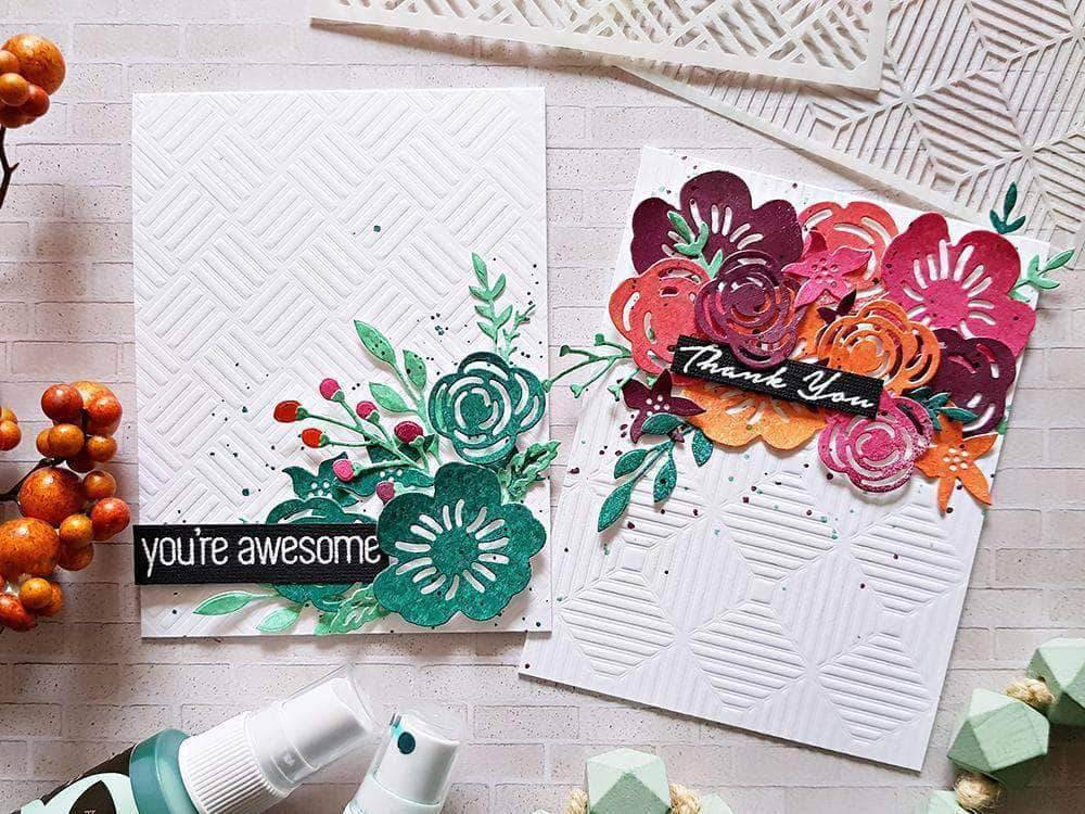 Altenew Creativity Kit Featurette Creating a Garden with Stamped Die-Cuts Class