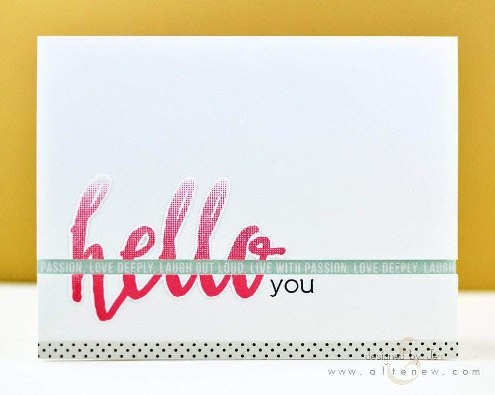 Altenew Creativity Kit Featurette Creating a Softer Stamp Look with No Outline Class