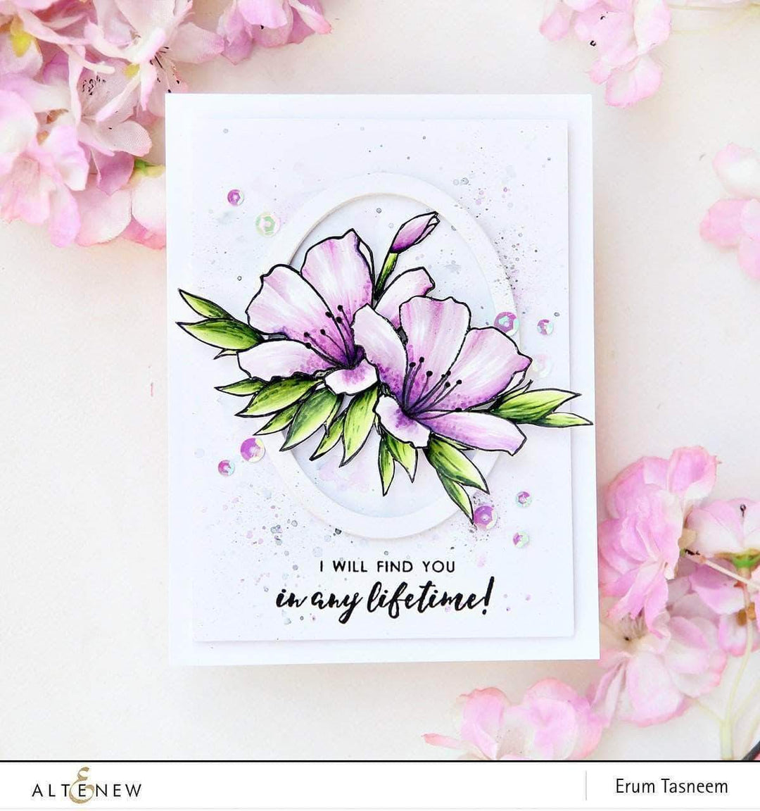 Altenew Creativity Kit Featurette Creating a Softer Stamp Look with No Outline Class