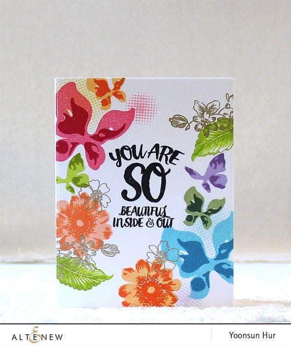 Altenew Creativity Kit Featurette Creating Dimension  with Stamped Acetate Class