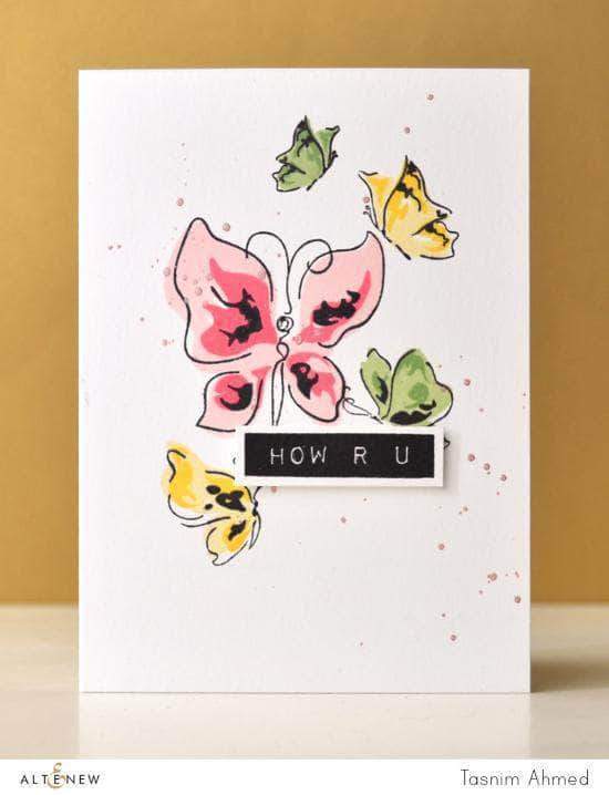 Altenew Creativity Kit Featurette Creating Dimension  with Stamped Acetate Class