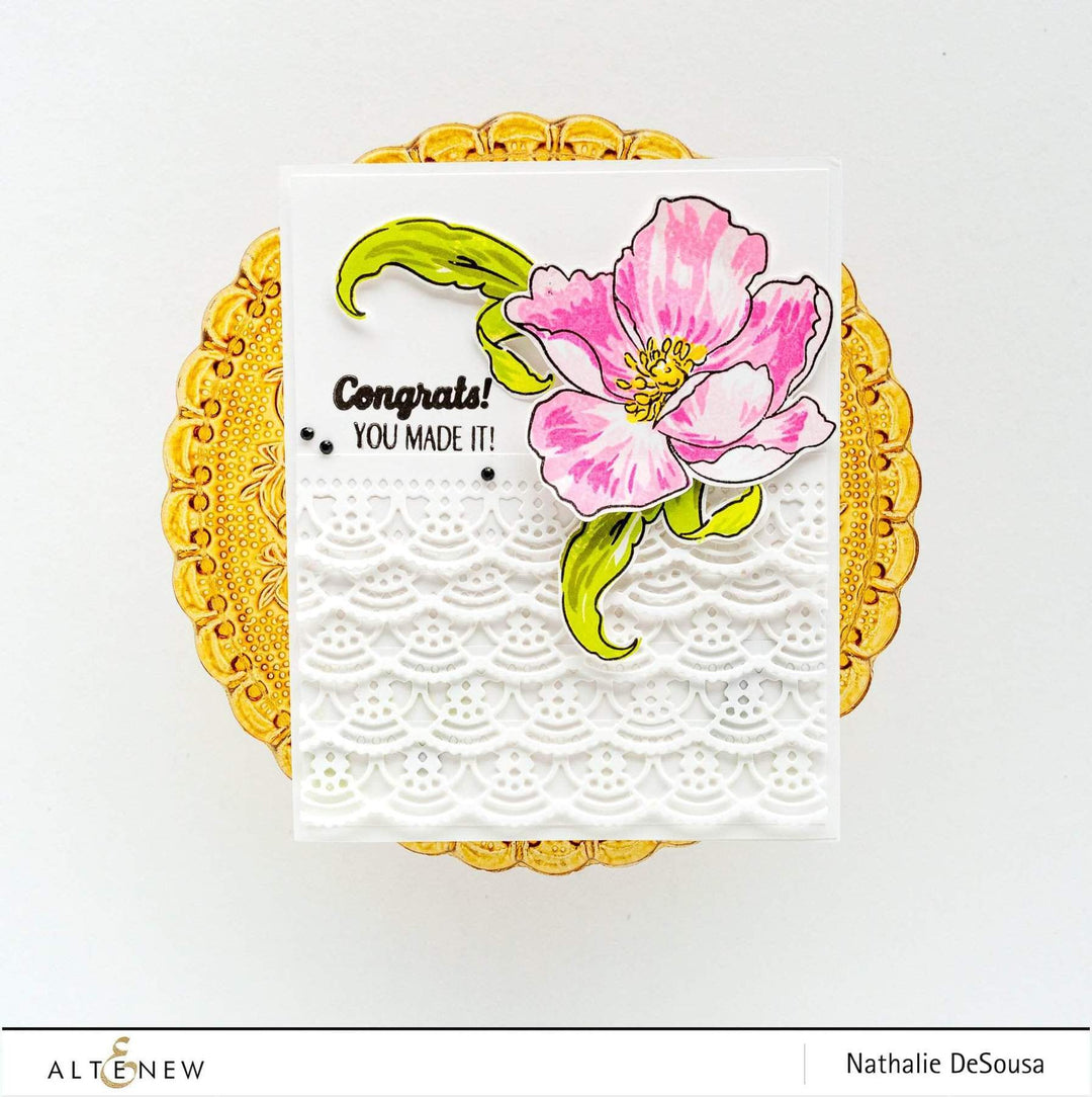 Altenew Creativity Kit Featurette Creating Dimension  with Stamped Acetate Class