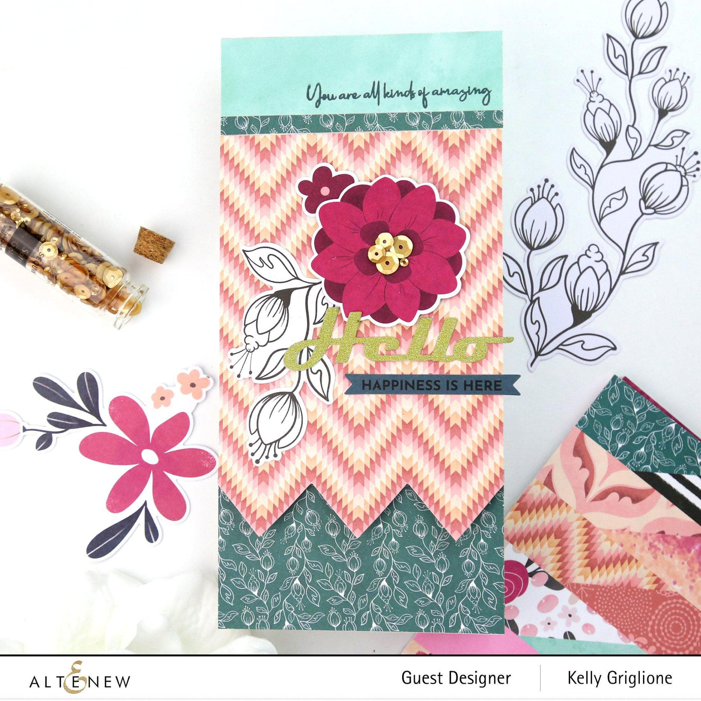 Altenew Class Creative Jump Start Class With Wildflower Paper Crafting Collection