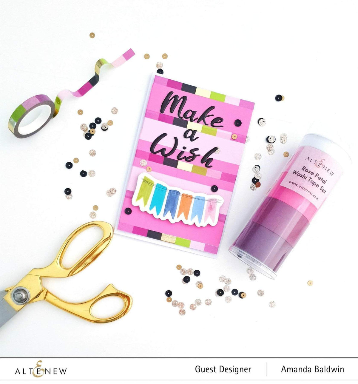 Altenew Creativity Kit Featurette Customized Washi Tape Patterns Class